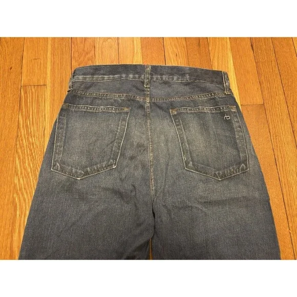 rag & bone Miramar Sofie Wide Leg Faux Denim Liquid Tencel Pants Blue Size 25 - Picture 9 of 9